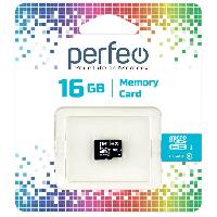 Носители информации   Perfeo microSD 16GB High-Capacity (Class 10) w/o Adapter