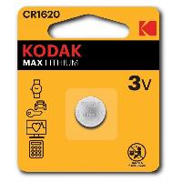 Элементы питания  KODAK CR1620/1BL MAX Lithium (|60/240)