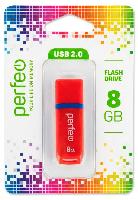 Носители информации   Perfeo USB 8GB C11 Red