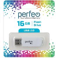 Носители информации   Perfeo USB 16GB C03 White
