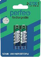 Элементы питания  Perfeo AA2700mAh/2BL  Аккумулятор (|60/240 PF_3924)