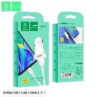 Автомобильные зарядные устройства  Комплект АЗУ vdenmenv DZ06V  2USB 3.1A + кабель micro 