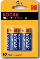 Элементы питания  KODAK LR14/2BL MAX Super Alkaline (|20/200)