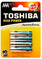 Элементы питания  Toshiba LR03/4BL High Power Alkaline (|48/192)