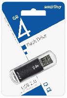 Носители информации   USB 2.0 накопитель Smartbuy 004 ГБ серия V-Cut Чёрный (SB4GBVC-K)
