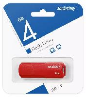 Носители информации   USB 2.0 накопитель SmartBuy 004 ГБ серия Clue Красный (SB4GBCLU-R)