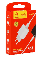 Сетевые зарядные устройства  Комплект СЗУ vdenmenv DC03T USB 2,4A  + кабель Type-C