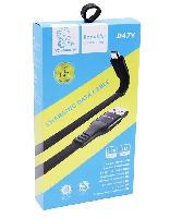 Кабель Micro USB  Кабель Micro vdenmenv D47V 2,4A армированный плоский 1м