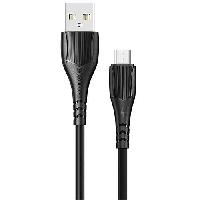 Кабель Micro USB  Кабель Micro BOROFONE B-X37, 1м, 2.4A рифленый