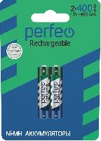 Элементы питания  Perfeo AAA400mAh/2BL  Аккумулятор (|60/240 PF_C3022)