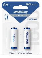 Элементы питания  Аккумулятор NiMh Smartbuy AA/2BL 1600 mAh (24/240) (SBBR-2A02BL1600)