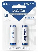 Элементы питания  Аккумулятор NiMh Smartbuy AA/2BL 2100 mAh (24/240) (SBBR-2A02BL2100)