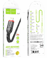 Кабель 8 pin  Кабель lightning 5/5S/6/6S 8 pin, HOCO Х59 ,2 метра,2.4А армированный, Anti-bending,fast charging