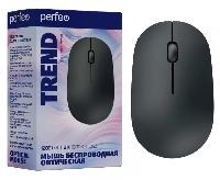 Компьютерные аксессуары  Perfeo мышь беспров., оптич. "TREND", 3 кн, DPI 1200, USB, чёрн.