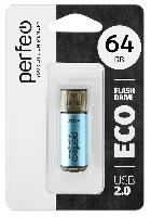 Носители информации   Perfeo USB 64GB E04 Blue economy series