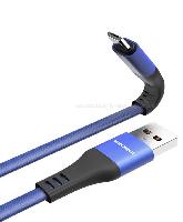 Кабель Micro USB  Кабель Micro vdenmenv D47V 2,4A армированный плоский 1м