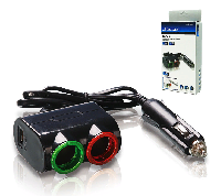 Авторазветвители  Авторазветвитель Olesson 2 в1 со шнуром 120W +USB 1631