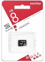 Носители информации   micro SDHC карта памяти Smartbuy 008 ГБ Сlass10, без адаптеров