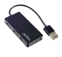 Картридеры  HUB USB 2.0 Perfeo  PF-VI-H023 (4 порта)