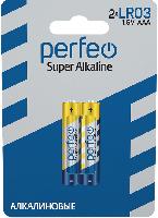 Элементы питания  Perfeo LR03/2BL Super Alkaline (|60/480 PF_3632)
