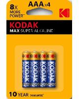 Элементы питания  KODAK LR03/4BL MAX Super Alkaline (|40/200)