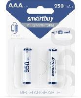 Элементы питания  Аккумулятор NiMh Smartbuy AAA/2BL 950 mAh (24/240) (SBBR-3A02BL950)