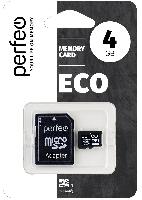 Носители информации   Perfeo microSD 4GB High-Capacity (Class 10) economy series