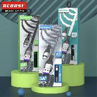 Кабель Micro USB  Кабель Micro RECRSI CA-228 3А текстильный плоский 1м