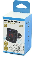 FM-модуляторы  FM модулятор G-28 Bluetooth( 2USB, micro SD, USB с функцией зарядки 2,1А, дисплей)упаковка-коробка