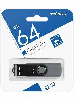 Носители информации   USB 3.0/3.1 накопитель Smartbuy 064 ГБ серия Twist Dual Чёрный/Cерый Type-C/Type-A (SB064GB3DUOTWK)