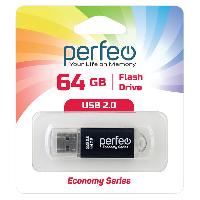 Флешки и карты памяти  USB Flash 64GB 2.0  Perfeo E01 economy series