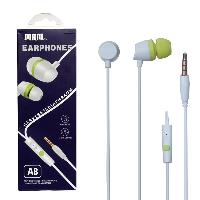 Наушники  Наушники MP3  "MRM" A8 c микрофоном (упаковка - коробка) круглый провод, 130см