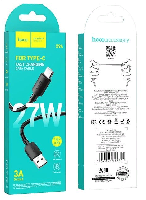 Кабель Type-C  Кабель Type-C HOCO Х96, 3А, 27W, 1м, PVC