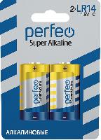 Элементы питания  Perfeo LR14/2BL Super Alkaline (|20/160 PF_3640)