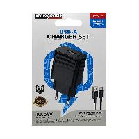 Сетевые зарядные устройства  Комплект BOROFONE BAS71A USB 2.1A 10.5W + кабель  Type-C,    1м