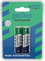 Элементы питания  Perfeo AA2600mAh/2BL Аккумулятор Пластик (|40/240 PF_C3009)