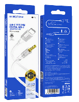 Кабели прочие, переходники  Кабель "BOROFONE" BL19 Type-C/Jack 3.5mm Audio Extension 1м