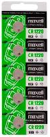 Элементы питания  MAXELL CR1220/5BL GREEN (CN)