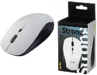Компьютерные аксессуары  Perfeo мышь беспров., оптич. "STRONG", 4 кн, DPI 800-2400, USB, белая