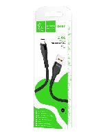 Кабель Type-C  Кабель Type-C vdenmenv D60T 2,4A текстильный 1м