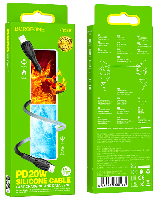 Кабели прочие, переходники  Кабель "BOROFONE" Lightning/TYPE-C 1м, BX86 20W круглый силиконовый