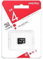 Носители информации   micro SDHC карта памяти Smartbuy 004 ГБ Class10, без адаптеров