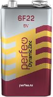 Элементы питания  Perfeo 6F22/1SH Dynamic Zinc (|10/400  PF_3796)