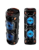 Портативные колонки  Акустическая система ZQS-8221 (Bluetooth,USB,microSD, AUX, дисплей,FM, беспров.микроф, )20Wх2, 8"х2