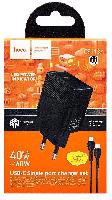 Зарядные устройства  СЗУ HOCO CS113A Type-C to Type-C PD40W чёрный