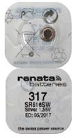 Элементы питания  Renata 317 SR516SW/10BOX