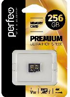 Носители информации   Perfeo microSDXC 256GB High-Capacity (Class 10) UHS-3 V30 w/o Adapter