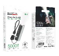 Портативные аккумуляторы  Аккумулятор внешний Borofone BJ87, Star power, 5000mAh, цвет: черный, серебристый