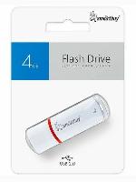 Носители информации   USB 2.0 накопитель Smartbuy 004 ГБ серия Crown Белый (SB4GBCRW-W)