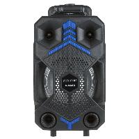 Портативные колонки  Акустическая система ZQS-8102 портативная(Bluetooth,USB,microSD, AUX, дисплей,FM,пульт,микрофон) 8"